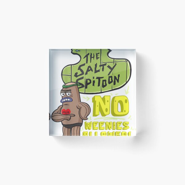 Item preview,  Salty Spitoon No Weenies Allowed SpongeBob Gym Bodybuilder designed and sold by JoelFlem.