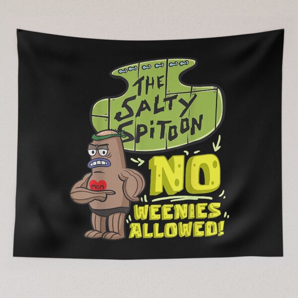 Item preview,  Salty Spitoon No Weenies Allowed SpongeBob Gym Bodybuilder designed and sold by JoelFlem.