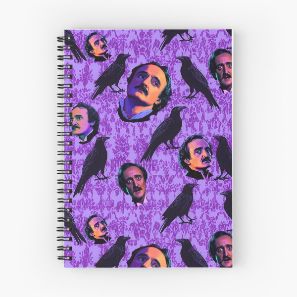 Item preview, Poe And Ravens On Purple Pattern designed and sold by calypso-designs.