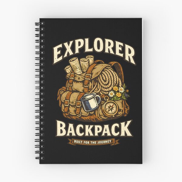 Item preview, Explorer Backpack Vintage Camping Adventure designed and sold by rp-art.