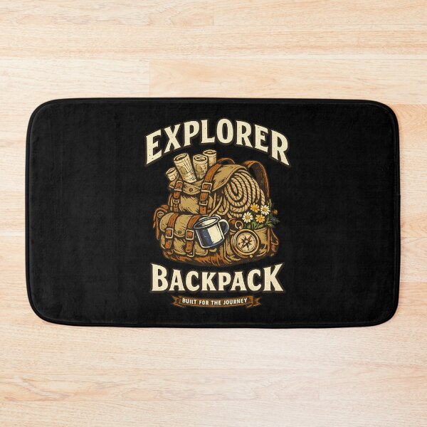 Item preview, Explorer Backpack Vintage Camping Adventure designed and sold by rp-art.