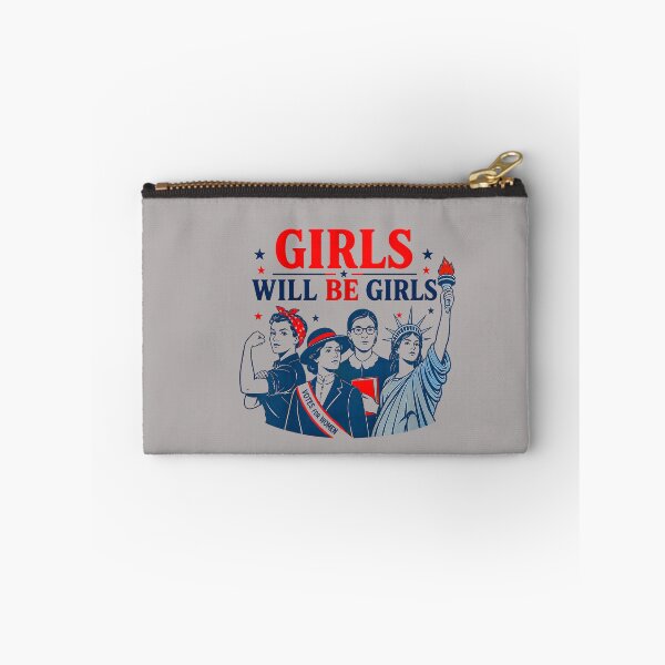 Item preview, Girl Will Be Girls Patriotic Feminist 4th of July_2 designed and sold by mjohnson9.