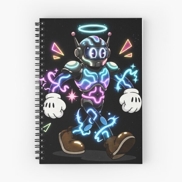 Item preview, Neon Cosmic Robot designed and sold by ZenOtaku Lab.