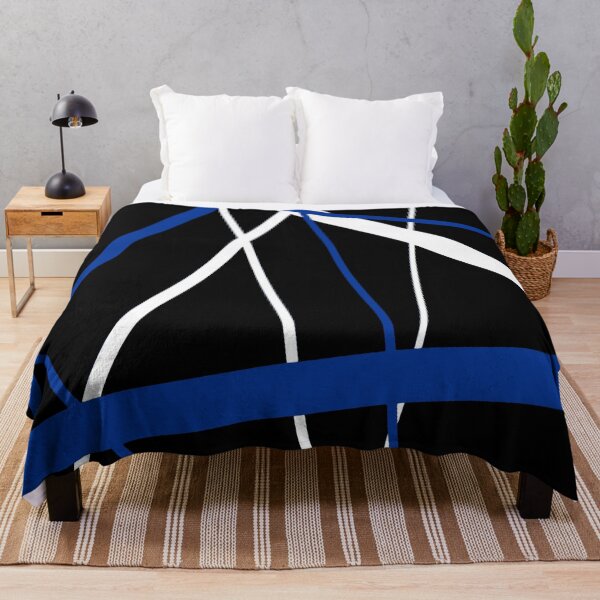 Item preview, Bold Royal Blue Diagonal Lines White Accents designed and sold by taiche.