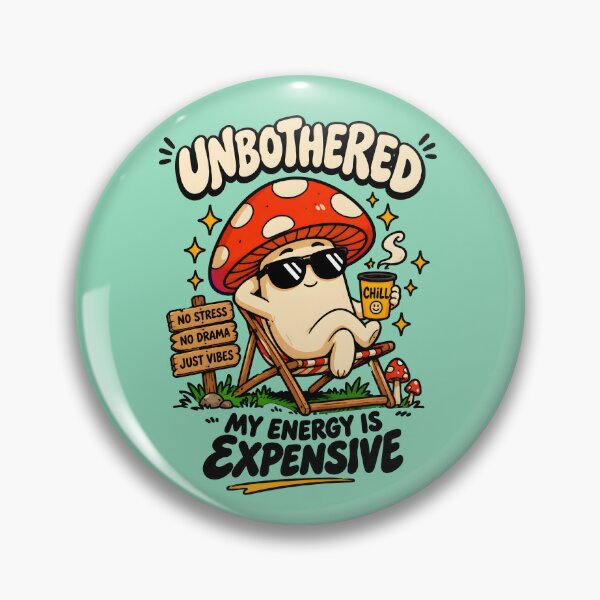 Item preview, Unbothered Mushroom designed and sold by NEOCHRONOS.