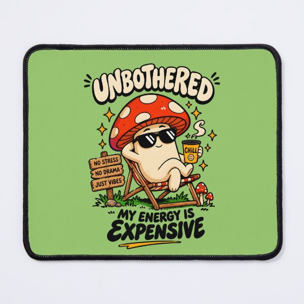 Item preview, Unbothered Mushroom designed and sold by NEOCHRONOS.