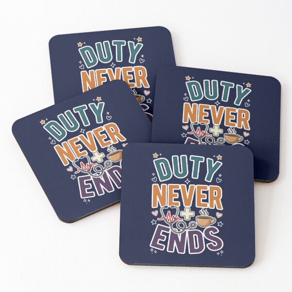 Item preview, Duty Never Ends  Nurse Healthcare Worker Appreciation Gift Tshirt designed and sold by HopeAndHustle.