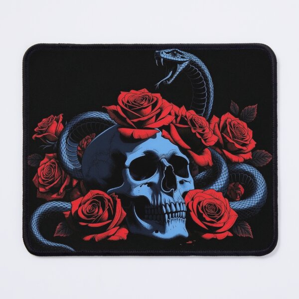 Item preview, Snake, skull, roses designed and sold by JonCastaneda.