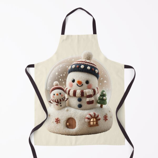 Item preview, Cozy Knitted Snowman Snow Globe Winter Art designed and sold by colorful-white.