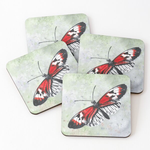 Item preview, Piano key butterfly (Heliconius melpomene) designed and sold by savousepate.