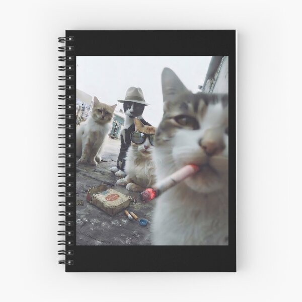 Item preview,  Cats Smoking Cigarette Funny Gangster Cat Life Meme designed and sold by DarrinReilly.