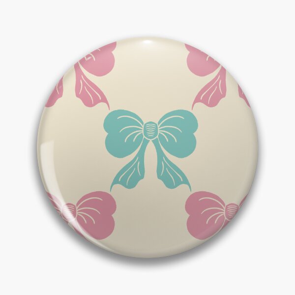Artikelvorschau, Große zweifarbige, kokette Schleife, Toile-Rosa Mint entworfen und verkauft von DColourMuse.