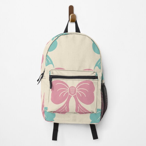 Item preview, Large Two Tone Coquette Bow Toile Pink Mint designed and sold by DColourMuse.
