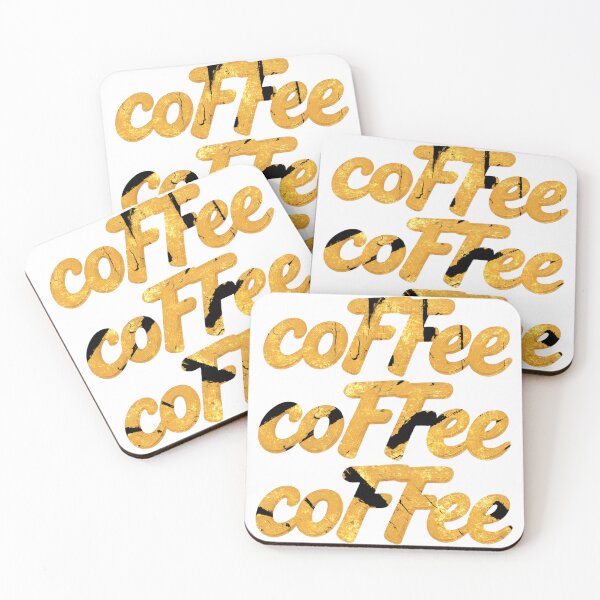 Item preview, Golden Coffee Grunge Liquid Gold Abstract Typography designed and sold by RDproject.