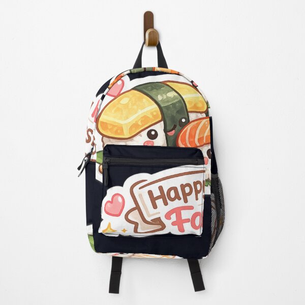 Item preview, Happy Sushi Family | Cute Kawaii Food Typography Design designed and sold by VasiArtLab.