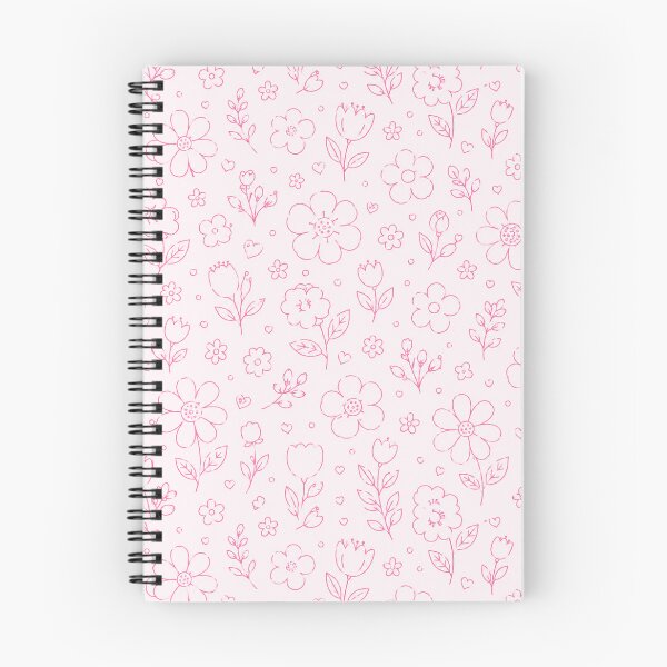 Item preview, A cute and whimsical pattern of pink flowers designed and sold by ellinnur.