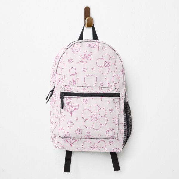 Item preview, A cute and whimsical pattern of pink flowers designed and sold by ellinnur.