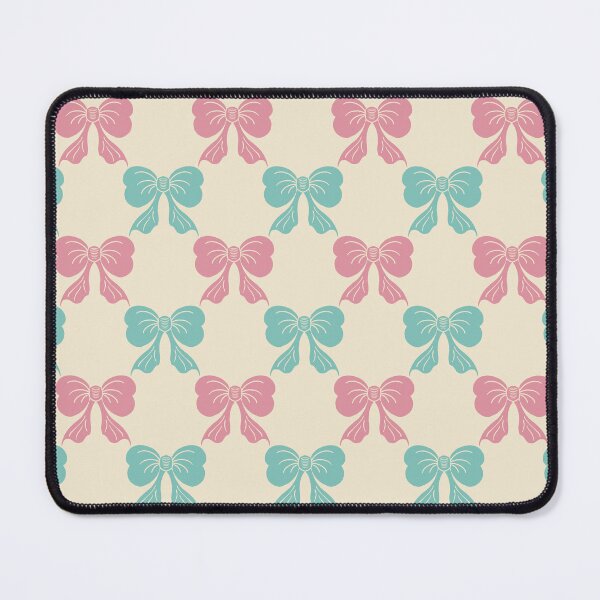 Item preview, Medium Two Tone Coquette Bow Toile Pink Mint designed and sold by DColourMuse.
