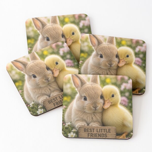 Item preview, Cute Bunny Duckling Best Little Friends Animals designed and sold by BagFactoryUK.