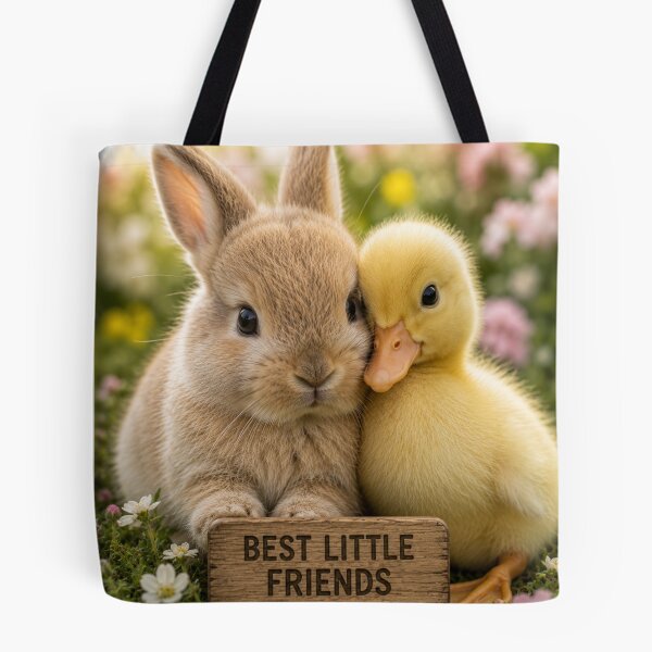 Item preview, Cute Bunny Duckling Best Little Friends Animals designed and sold by BagFactoryUK.