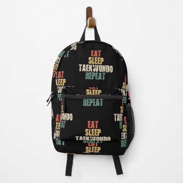 Item preview, Eat Sleep Taekwondo Repeat Distressed Retro designed and sold by GiaoCalonas.