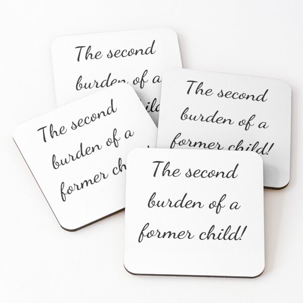 Item preview, “The second burden of a former child!” - handwriting black designed and sold by ariksworld.