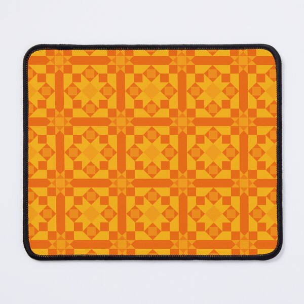 Item preview, Geometric Pattern: Canterbury: Tangerine designed and sold by Red Wolf.