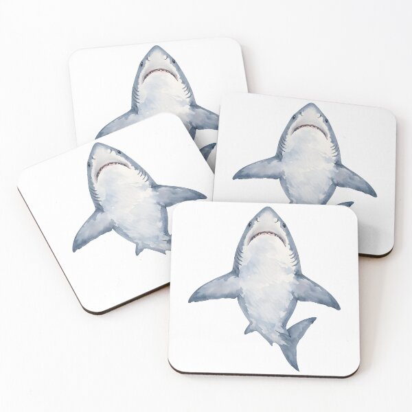 Item preview, Great White Shark Watercolour Art designed and sold by Jaruart.