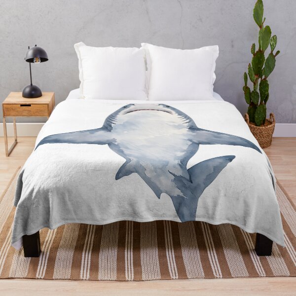 Item preview, Great White Shark Watercolour Art designed and sold by Jaruart.