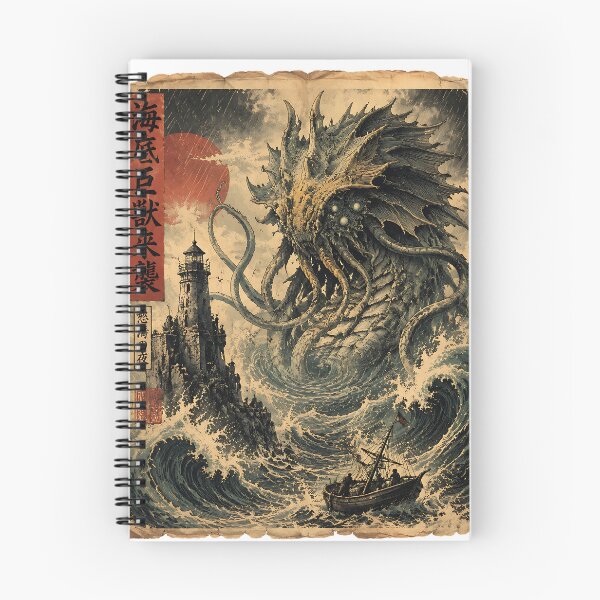 Item preview, Ukiyo-e Sea Monster Maritime Horror designed and sold by JasKei-Designs.