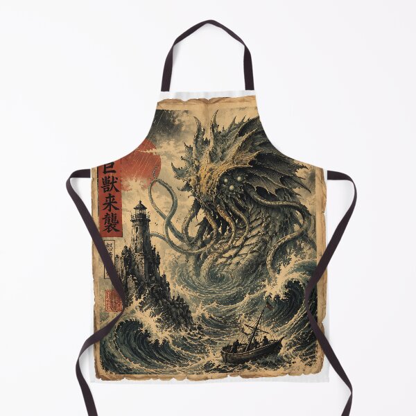 Item preview, Ukiyo-e Sea Monster Maritime Horror designed and sold by JasKei-Designs.