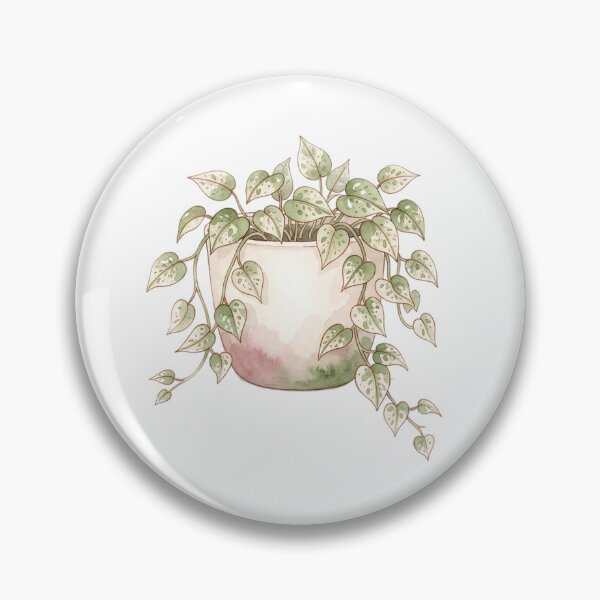 Item preview,  small potted trailing pothos plant with delicate leaf detail designed and sold by alex889art.