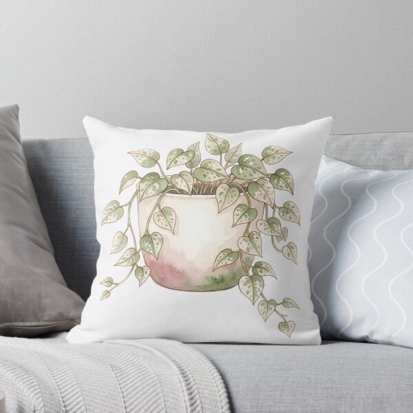 Item preview,  small potted trailing pothos plant with delicate leaf detail designed and sold by alex889art.