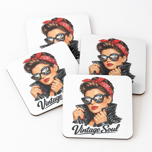 Item preview, Vintage Soul – Cool Rockabilly Pin-Up Design designed and sold by Pineapple-Tree.