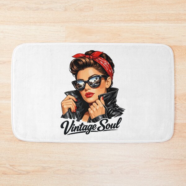 Item preview, Vintage Soul – Cool Rockabilly Pin-Up Design designed and sold by Pineapple-Tree.