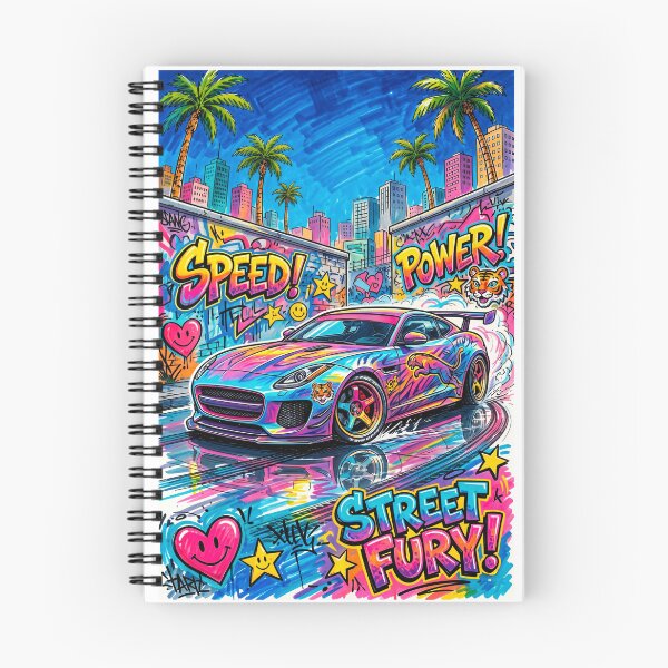 Item preview, Widebody Grand Tourer Drifting Through Vibrant Neon Cityscape designed and sold by RevUpDesign.