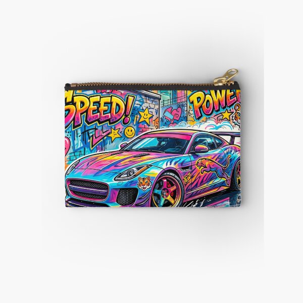 Item preview, Widebody Grand Tourer Drifting Through Vibrant Neon Cityscape designed and sold by RevUpDesign.