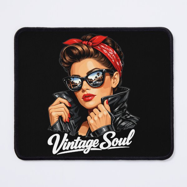 Item preview, Vintage Soul – Cool Rockabilly Pin-Up Design designed and sold by Pineapple-Tree.