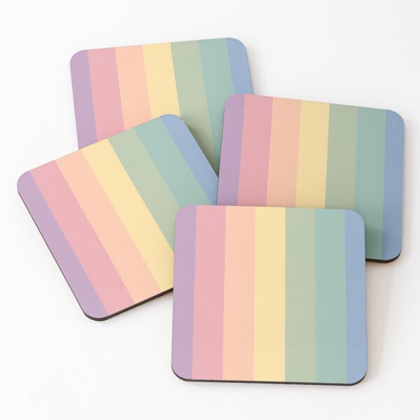 Item preview, Soft summer colour palette stripe design designed and sold by KLflorals.