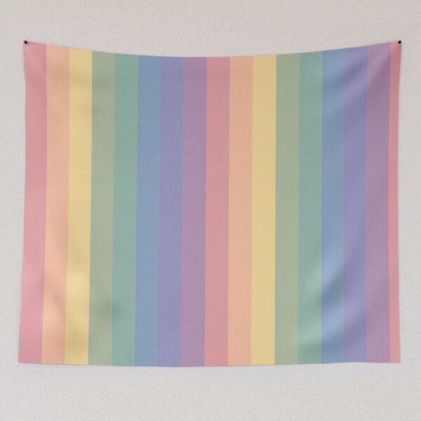 Item preview, Soft summer colour palette stripe design designed and sold by KLflorals.