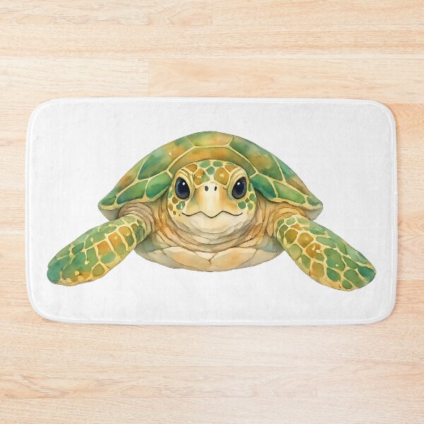Item preview, Green Sea Turtle Watercolour Illustration designed and sold by Jaruart.