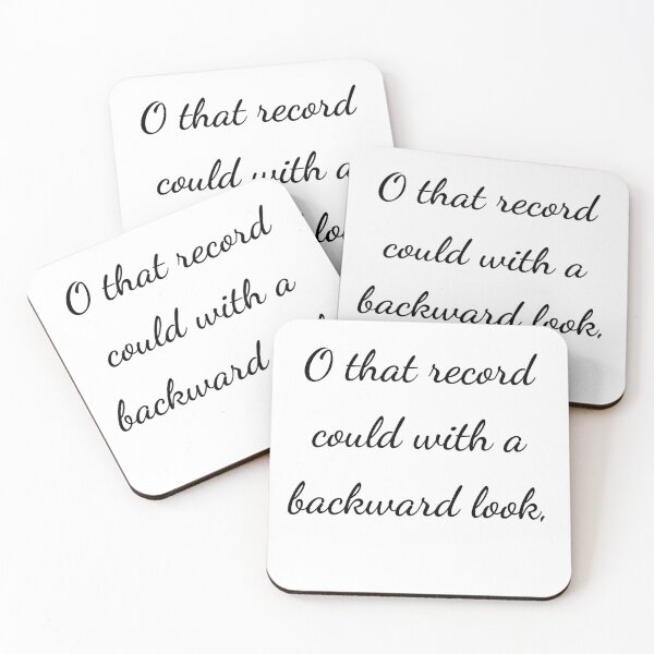 Item preview, “O that record could with a backward look,” - handwriting black designed and sold by ariksworld.
