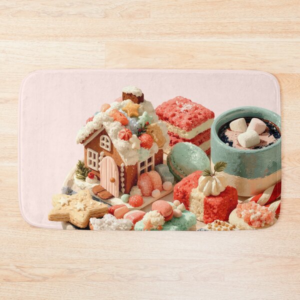 Item preview, Cozy Pastel Gingerbread Village and Festive Sweets designed and sold by colorful-white.