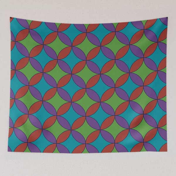 Item preview, Retro mid-century geometric pattern - 70s retro mod pattern designed and sold by Manic Purgatory.