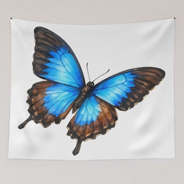Item preview, Ulysses Butterfly Watercolour Illustration designed and sold by Jaruart.