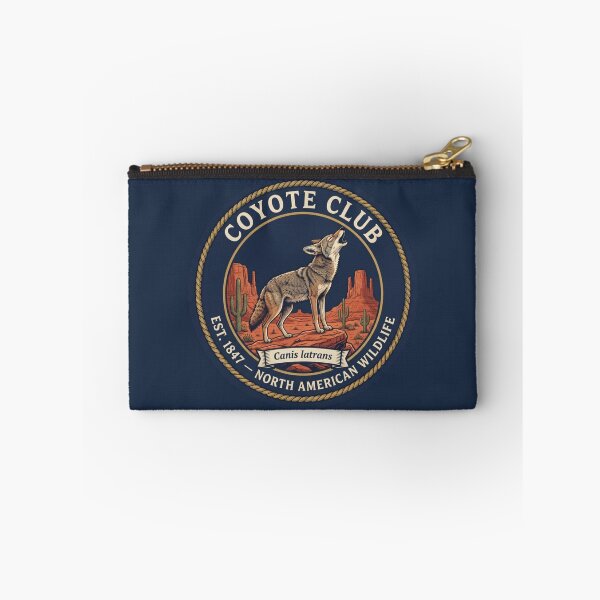 Item preview, Coyote Club Vintage Badge North American Wildlife designed and sold by CalmCapy Co.
