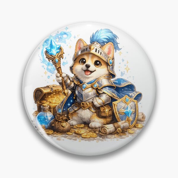 Item preview, Cute Knight Corgi Fantasy Adventure Design designed and sold by Nixora.