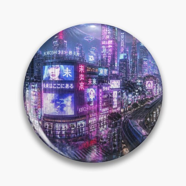 Item preview, Tokyo 2150 | Neon Cyberpunk Skyline | Futuristic Japan designed and sold by NSAstore.