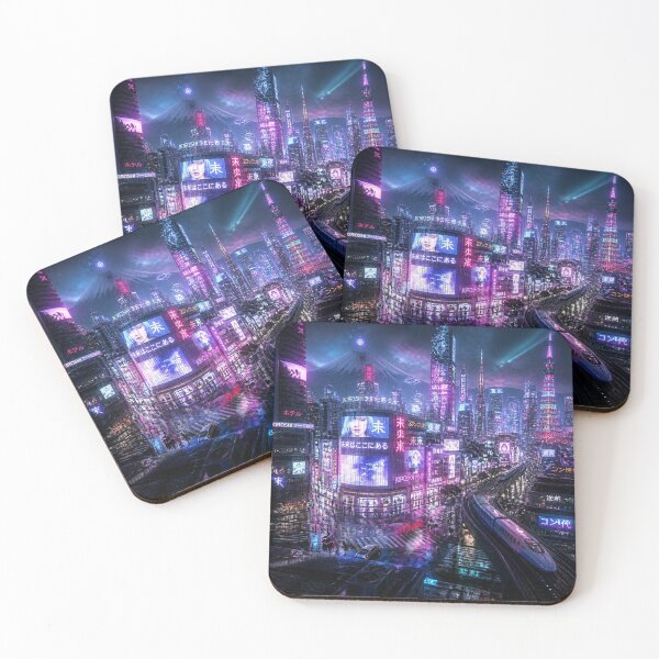 Item preview, Tokyo 2150 | Neon Cyberpunk Skyline | Futuristic Japan designed and sold by NSAstore.