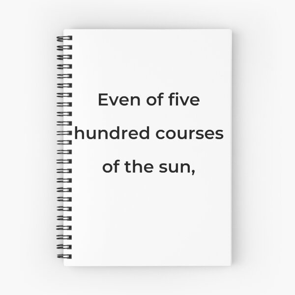 Item preview, “Even of five hundred courses of the sun,” - print black designed and sold by ariksworld.